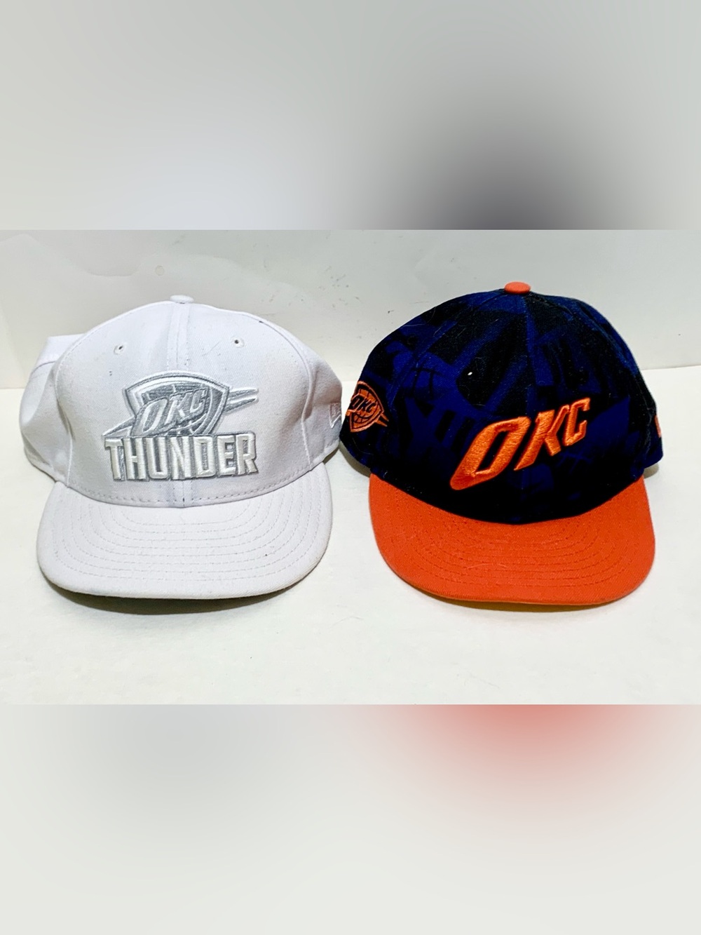 Oklahoma City Thunder Hat Bundle (2) One Adult-One Child’s Hats